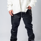Black Waxxed Flare Denim - Legacy Edition